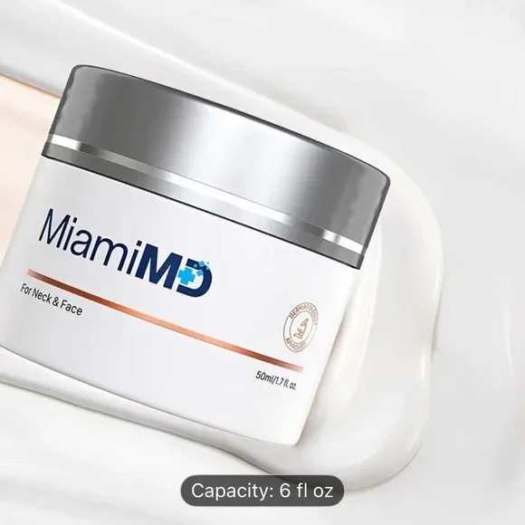 NIB Miami MD Neck & Face Cream - White and Silver - Picture 2 of 4